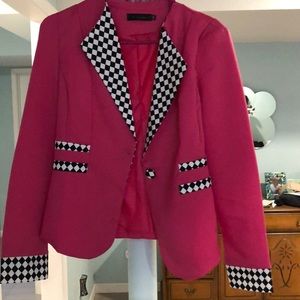 Pink with race strip jacket